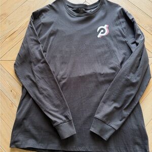 Peloton Charcoal Long Sleeve Tee with Logo